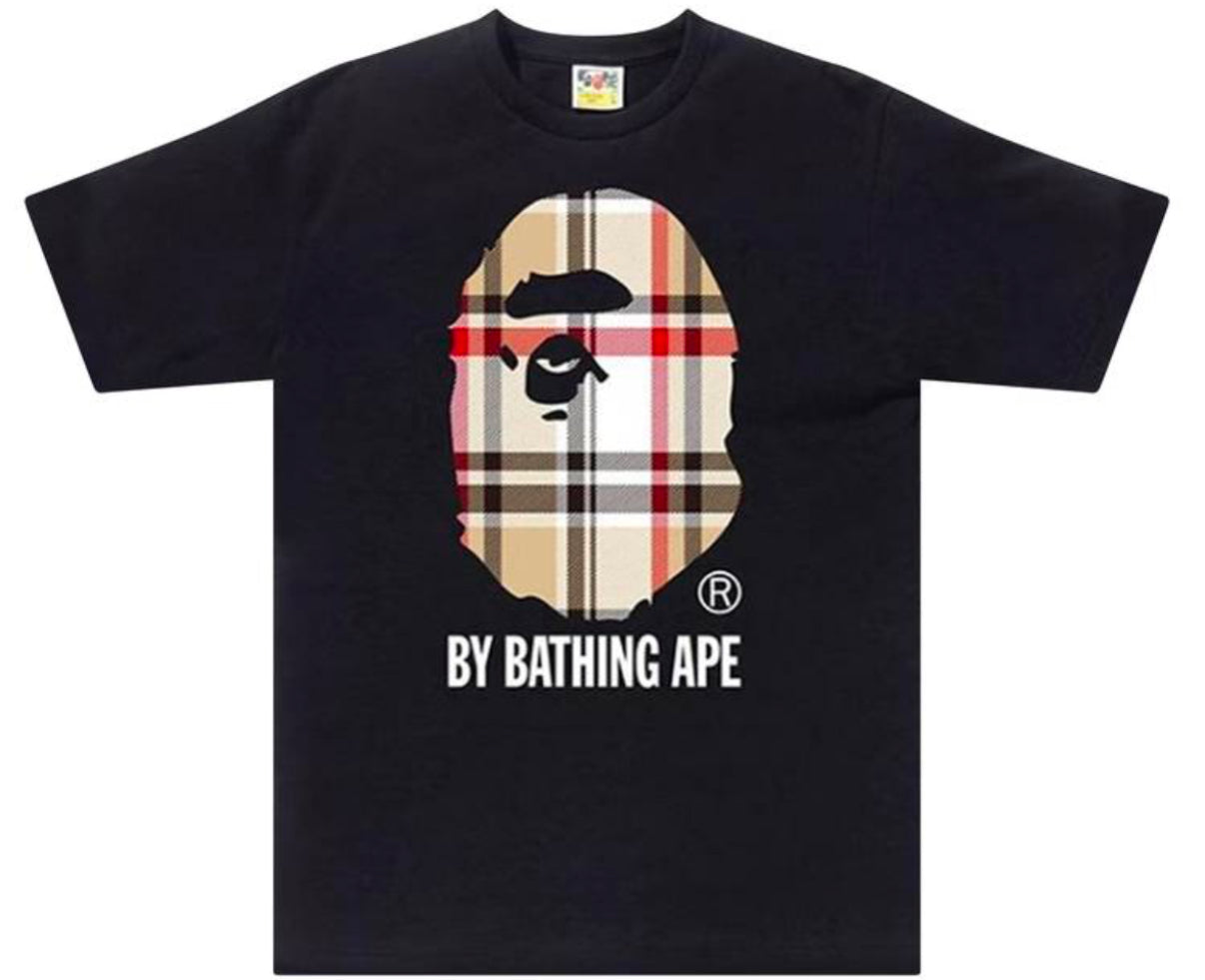 Bape Check Tee Black/Beige