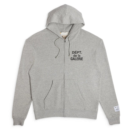 Gallery Dept. French Zip Up Hoodie Heather Grey