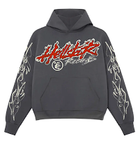 Hellstar Studios Records Tour Hoodie Grey