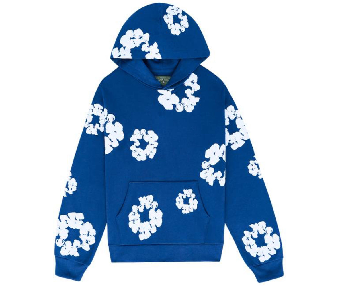 Denim Tears The Cotton Wreath Hoodie Royal Blue