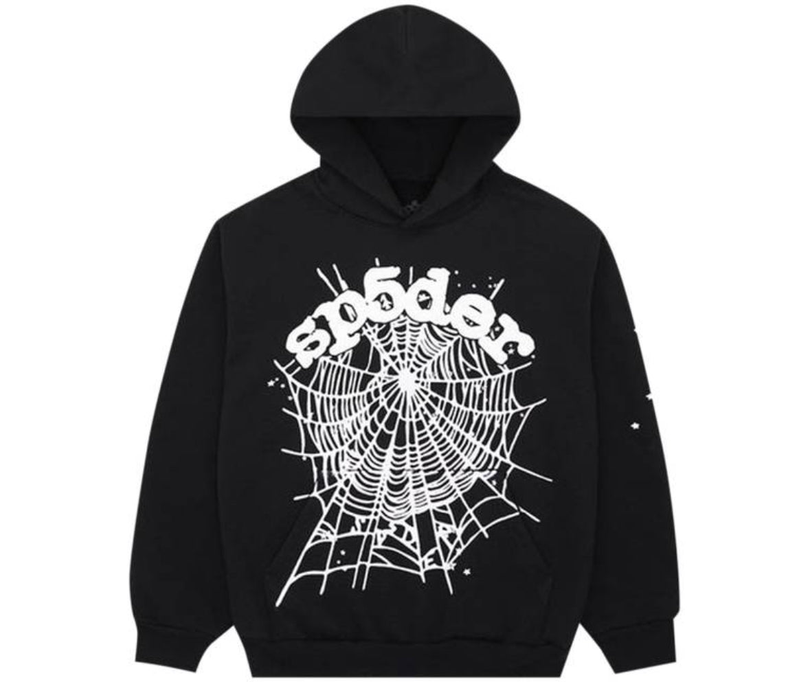 Sp5der OG Web Hoodie “Black”